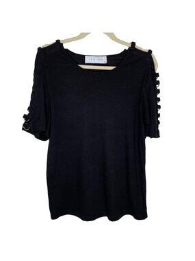 IRO Black Balkis Metal Ring Shirt, XS